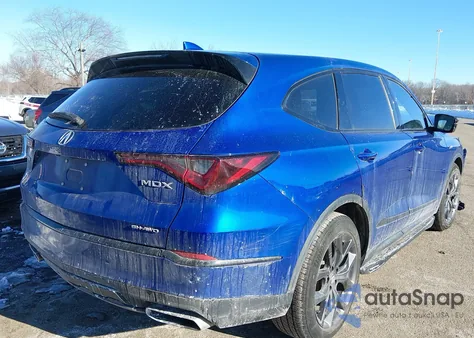 2022 Acura Mdx A-Spec Package z USA, uszkodzony, nr VIN 5J8YE1H06NL030254